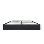 Lit coffre adulte en simili blanc 160 x 200 cm avec sommier inclus