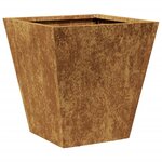 vidaXL Jardinière 30x30x30 cm acier résistant aux intempéries