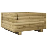 vidaXL Jardinière 50x50x26 5 cm bois de pin imprégné