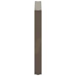 vidaXL Pieds de table à manger en U  3 pièces  acier naturel  90 x (72-73) cm
