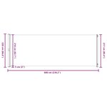 vidaXL Auvent latéral rétractable de patio 220x600 cm Rouge