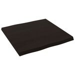 vidaXL Dessus de table bois massif traité bordure assortie