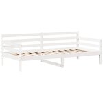 vidaXL Lit de jour avec toit sans matelas blanc 80x200 cm bois massif