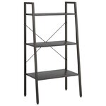 vidaXL Étagère sur pied 3 niveaux Noir 56x35x108 cm