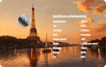 Pièce de monnaie en Palladium 12 Dollars g 0.031 (1/1000 oz) Millésime 2026 World Famous Landmarks EIFFEL TOWER (PRÉCOMMANDE)