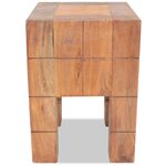 vidaXL Tabouret bois d'acajou massif