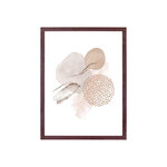 3 Cadres en bois MDF et verre marron foncé