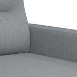 vidaXL Ensemble de canapés 3 Pièces avec coussins Gris clair Tissu