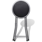 vidaXL Tabourets de bar pliables lot de 4 similicuir