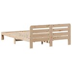vidaXL Cadre de lit sans matelas 135x190 cm bois de pin massif