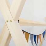 Lit Tipi enfant bois massif blanc 120 x 200 cm