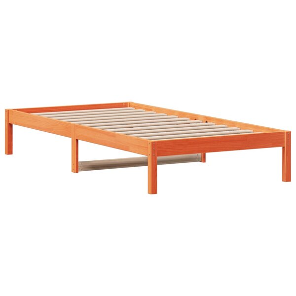 vidaXL Lit de jour cire marron 80x200 cm bois de pin massif