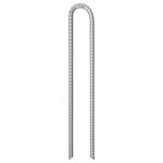 vidaXL Piquets de tente 12Pièces forme de U 41 5 cm Ø12mm acier galvanisé