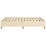 vidaXL Cadre de lit sans matelas crème 140x190 cm tissu