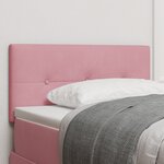 Headboard LED vidaXL Capitonné Rose 100 cm en Velours