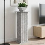 vidaXL Support de Plante Gris béton 30 5 x 30 x 80 5 cm