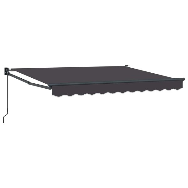 vidaXL Auvent rétractable Anthracite 3 5 x 2 m
