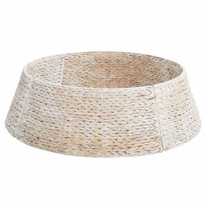 vidaXL Collier de sapin de Noël Blanc 90 x 90 x 28 cm Jacinthe d'eau