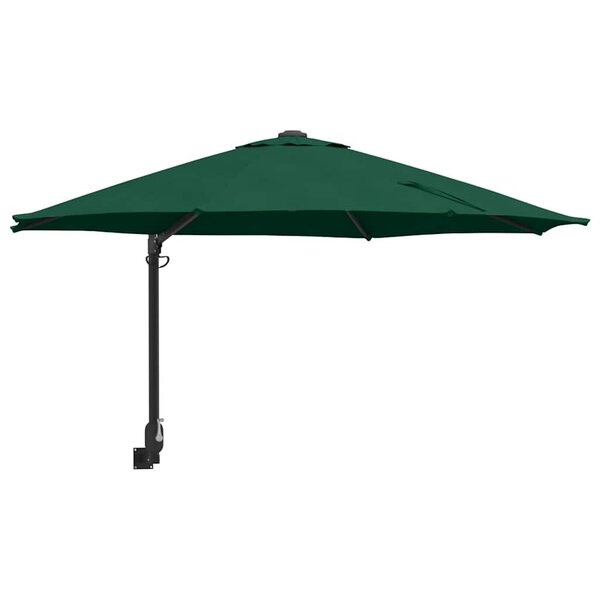 vidaXL Parasol de jardin 248 x 248 x 148 cm Polyester et Acier Vert