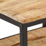 vidaXL Table basse 55x55x45 cm bois de manguier massif brut