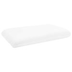 vidaXL Coussin de sommeil Uni Blanc 60 x 40 x 10 5 cm