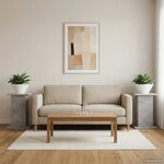 vidaXL Support de Plante 2 pc Gris béton 30 5 x 30 x 43 cm