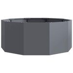 vidaXL Jardinière Anthracite 90 x 90 x 35 cm Acier