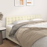 vidaXL Têtes de lit 2 Pièces Crème 100x5x78/88 cm Similicuir