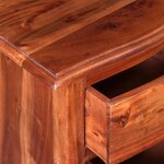 vidaXL Tables de chevet avec tiroirs 2 Pièces Bois d'acacia massif