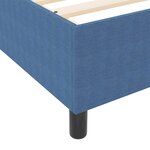 vidaXL Cadre de lit plateforme Bleu 200 x 200 cm tissu