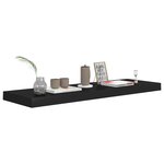 vidaXL Étagères murales flottantes 4 Pièces noir 80x23 5x3 8 cm MDF