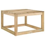 vidaXL Salon de jardin 2 Pièces Bois de pin imprégné de vert