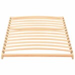 vidaXL Sommier à lattes Marron 80 x 190 cm Bois de hêtre massif