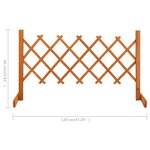 vidaXL Clôture en treillis de jardin Orange 120x60 cm Bois de sapin