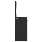 vidaXL Coiffeuse Chêne noir 78.5 x 41 x 135 cm Bois d'ingénierie