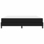vidaXL Lit avec matelas Noir 180 x 200 cm Faux cuir