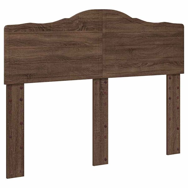 vidaXL Tête de lit Chêne brun 120 cm Bois d'ingénierie