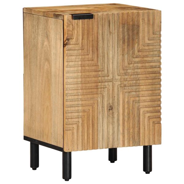 vidaXL Armoire salle de bain marron 38x33 5x58 cm bois massif manguier