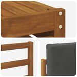 vidaXL Ensemble de canapés d'extérieur 7 pc Naturel et Anthracite