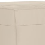 vidaXL Banc Crème 70x35x41 cm Tissu microfibre