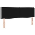 vidaXL Tête de lit LED Design Lignes Gris Foncé 80 cm Tissu