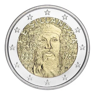 2 euros commémorative Finlande 2013 - Frans Eemil Sillanpää.