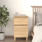 vidaXL Table de chevet chêne sonoma 40x35x70 cm