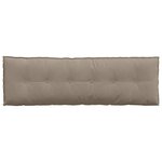 vidaXL Coussin de Dos Taupe 160 x 50 cm Tissu en microfibre