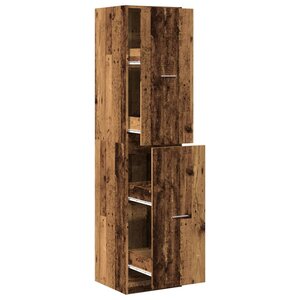 vidaXL Armoire d'apothicaire vieux bois 40x41x174 5 cm bois ingénierie