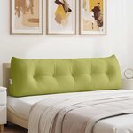 vidaXL Coussin de Dos Vert clair 160 x 24 x 50 cm tissu