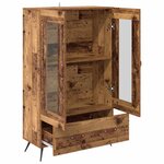 vidaXL Haut Armoire avec tiroir Bois Ancien 69 5 x 31 x 115 cm