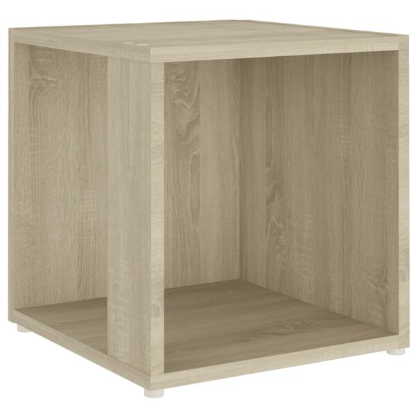vidaXL Table d'appoint Chêne sonoma 33x33x34 5 cm Aggloméré