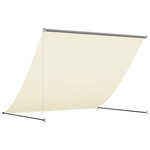 vidaXL Auvent rétractable crème 250x150 m tissu et acier