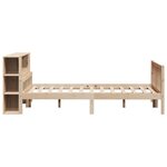 vidaXL Lit bibliothèque sans matelas 120x190 cm bois de pin massif